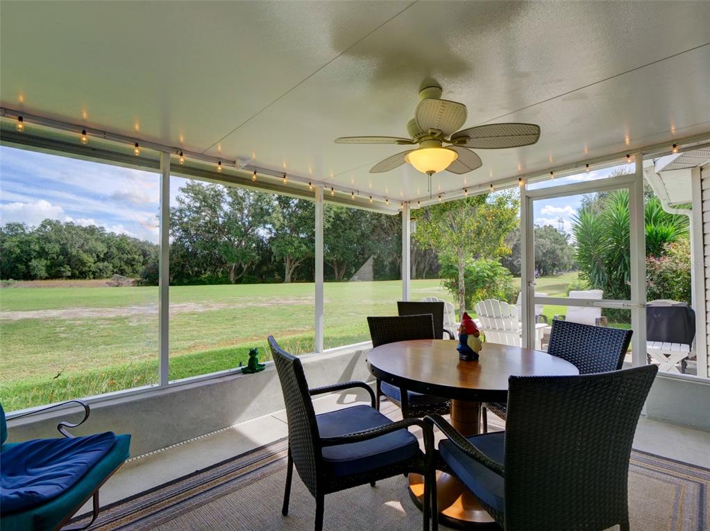 4704 River Ridge Drive Leesburg, FL 34748 - Photo 28 of 40 a view of a patio with a table chairs and a table