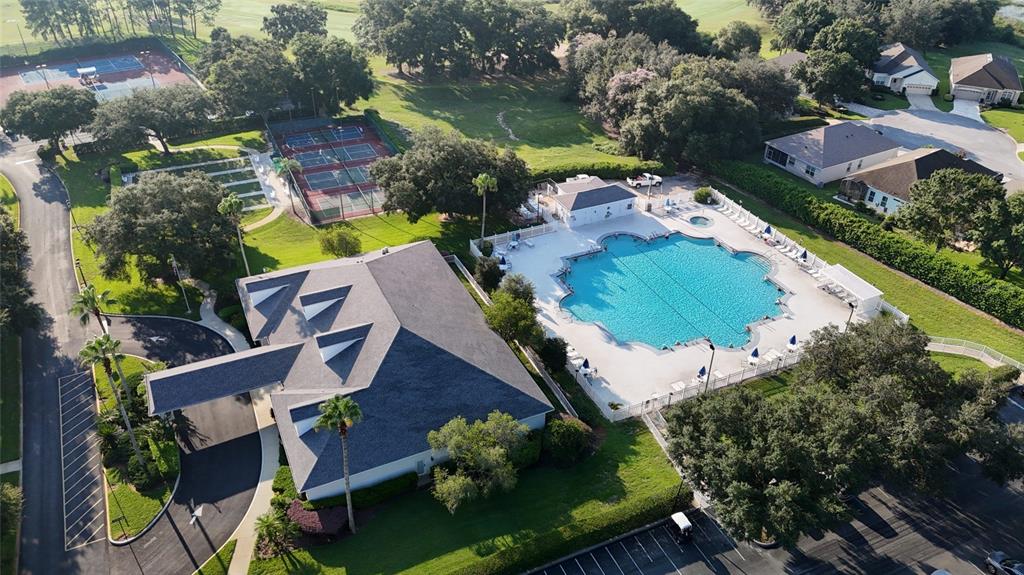 4704 River Ridge Drive Leesburg, FL 34748 - Photo 37 of 40 an aerial view of residential house with outdoor space and swimming pool