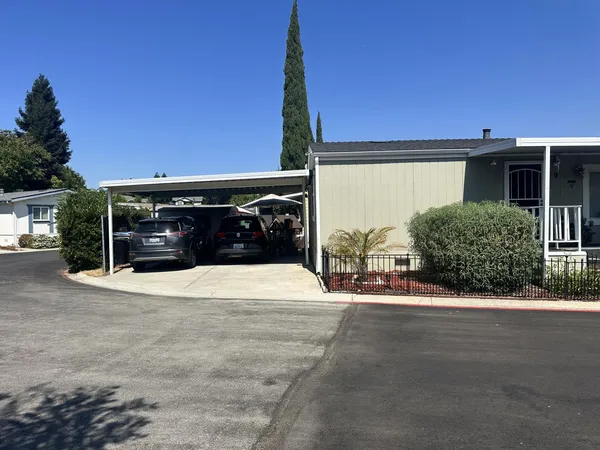 a view of a house with a outdoor space
