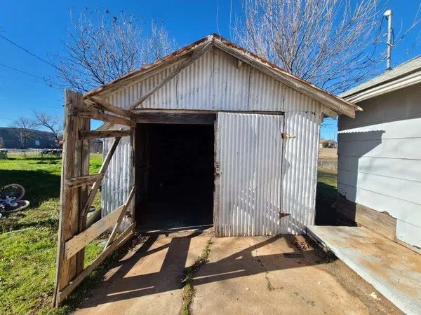 a backyard of a house