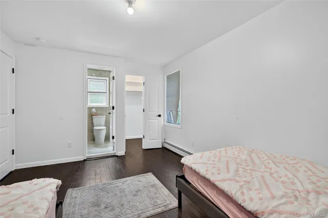 wooden floor and closet in a room