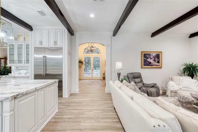 a view of a bathroom with a glass door