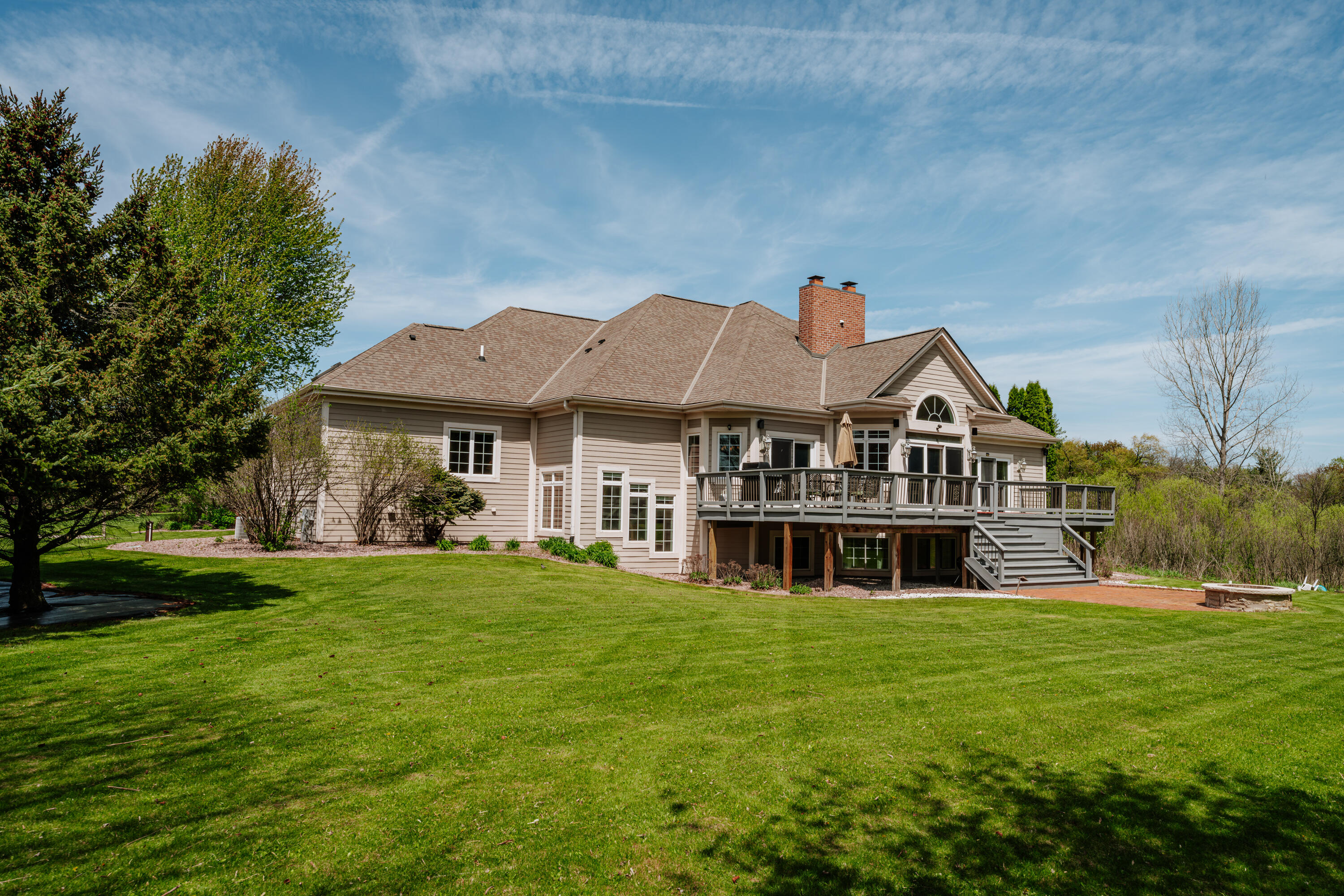 W251S5204 Poppy Fields Road Waukesha, WI 53189 - Photo 69 of 70 REAR HOME VIEW