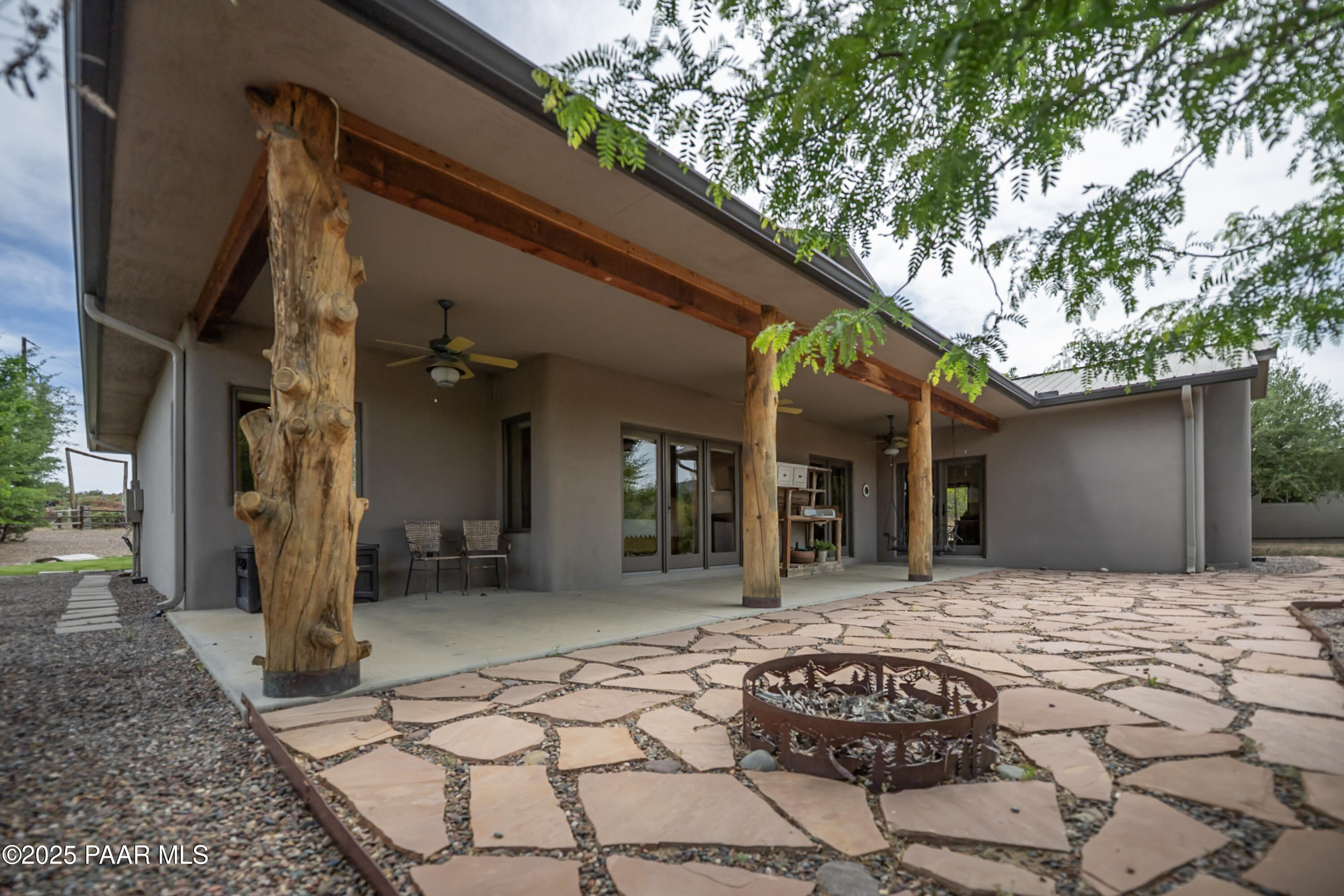 770 Grisby Road Skull Valley, AZ 86338 - Photo 38 of 58 a view of a house with a patio