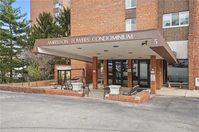 a view of a building with a outdoor space