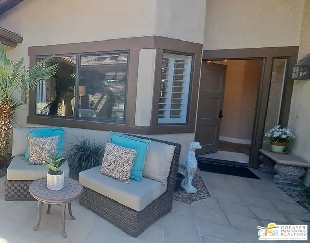 a outdoor living with furniture