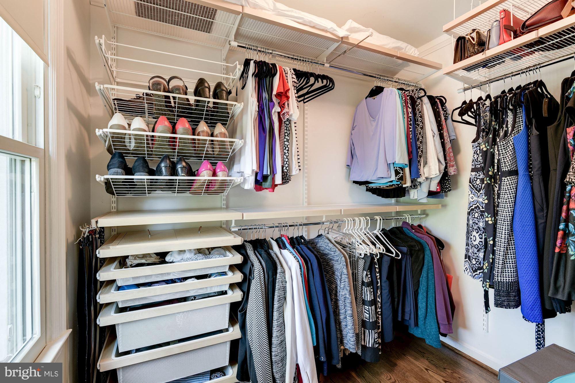 2309 North Glebe Road Arlington, VA 22207 - Photo 15 of 27 Walk in closet w/ELFA shelving for high efficiency