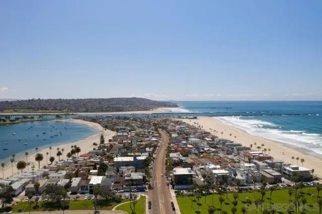 a view of building with ocean view