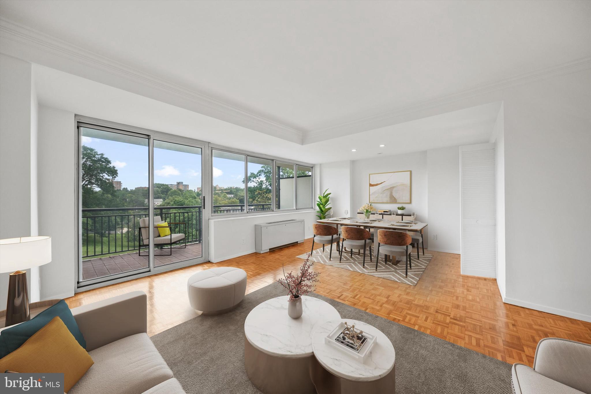 3900 Watson Place Northwest, Unit 3FA Washington, DC 20016 - Photo 2 of 16 Bright Living Room