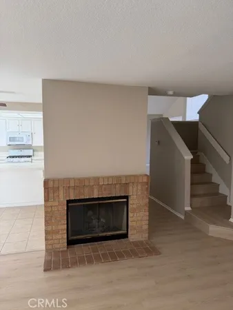 a view of a livingroom with a fan