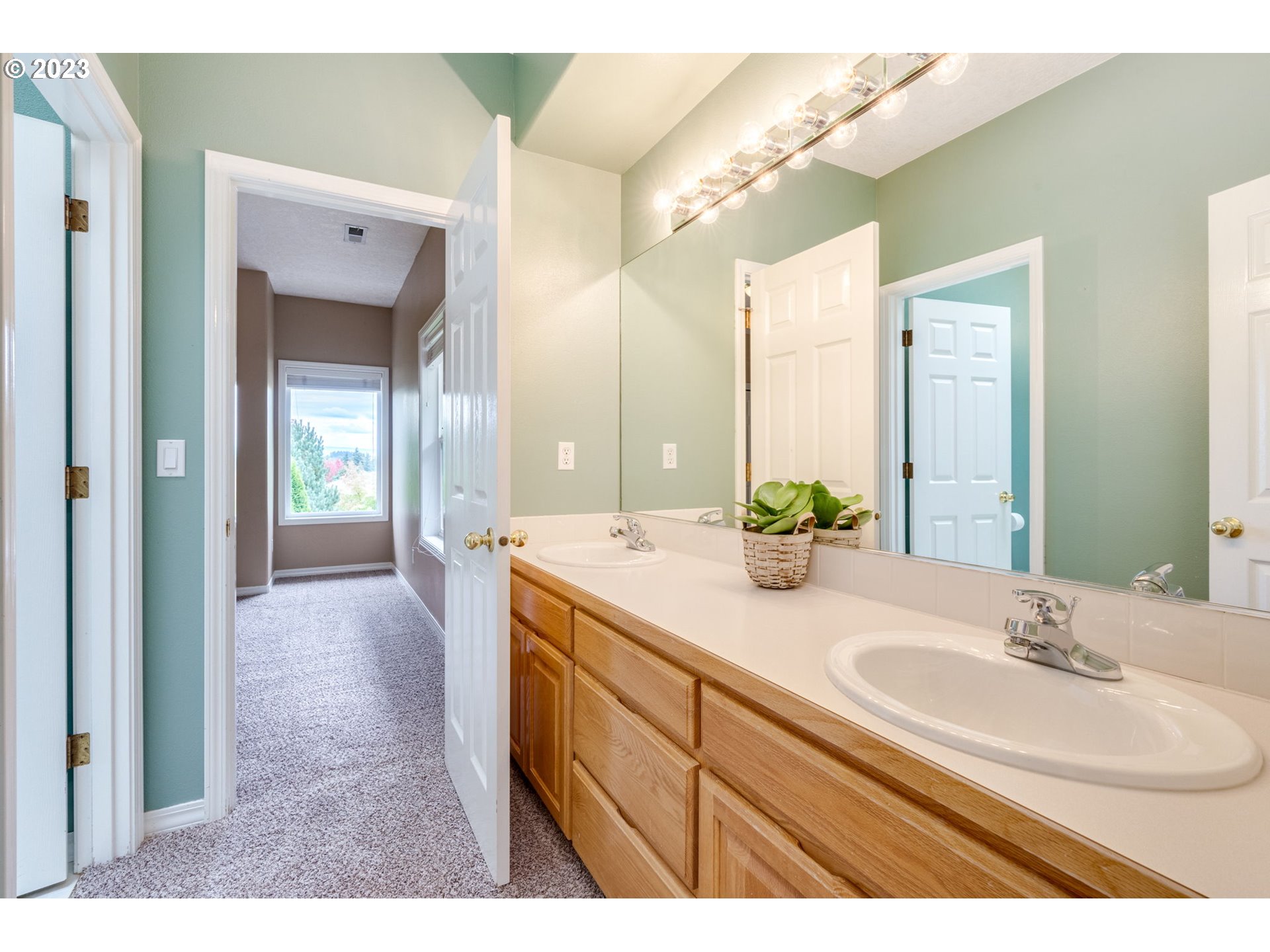 2842 Southeast Morlan Place Gresham, OR 97080 - Photo 24 of 46 a bathroom with a sink and a mirror