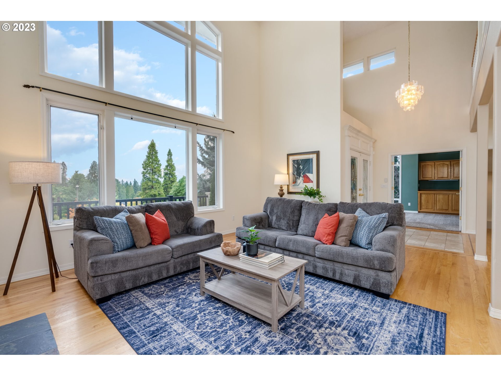 2842 Southeast Morlan Place Gresham, OR 97080 - Photo 5 of 46 a living room with furniture and a large window