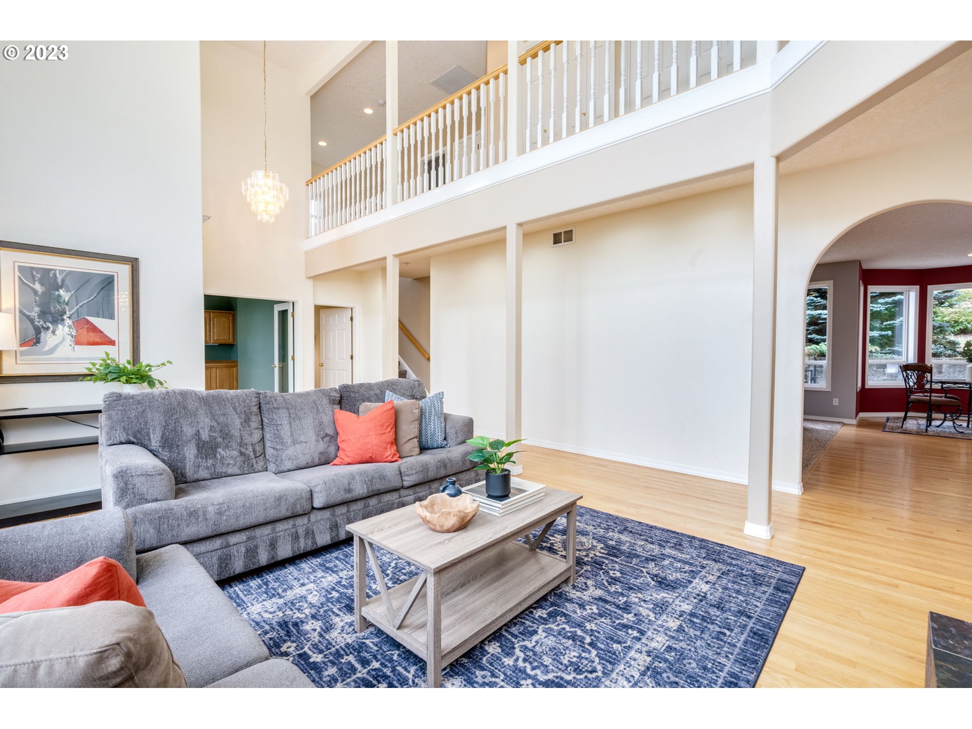 2842 Southeast Morlan Place Gresham, OR 97080 - Photo 7 of 46 a living room with furniture and a view of kitchen