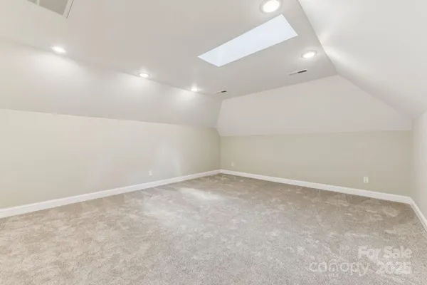 an empty room with a natural light