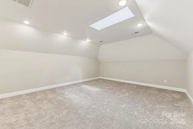 an empty room with a natural light