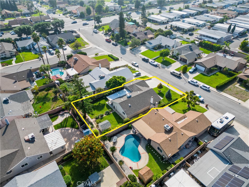 7241 Marine Avenue Rancho Cucamonga, CA 91701 - Photo 40 of 48 an aerial view of residential building with swimming pool