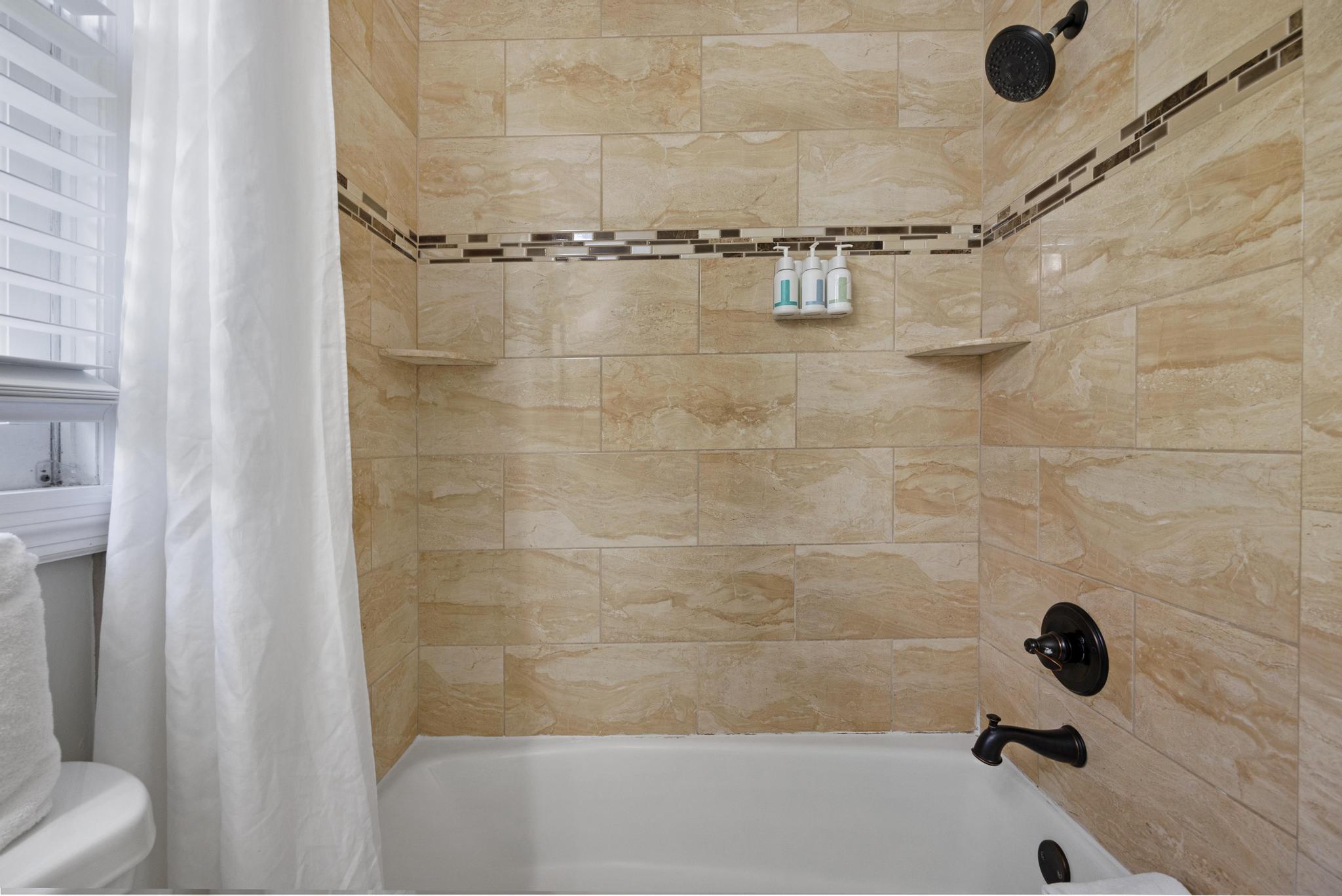 2002 Marina Villa Drive Marathon, FL 33050 - Photo 46 of 53 Nicely tiled shower/bath combo