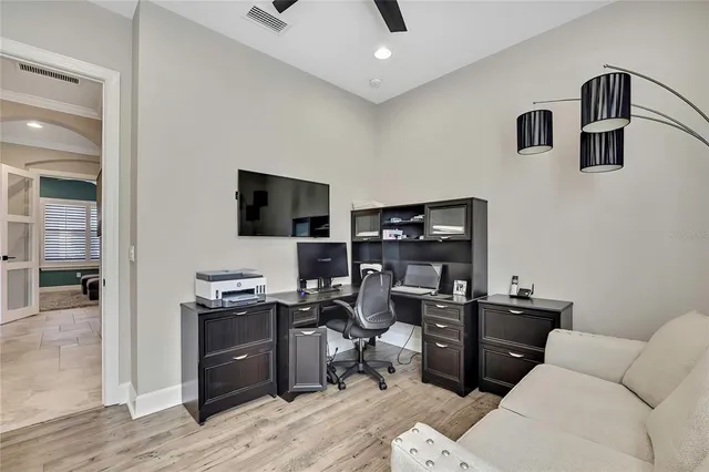 a view of a house with a back yard