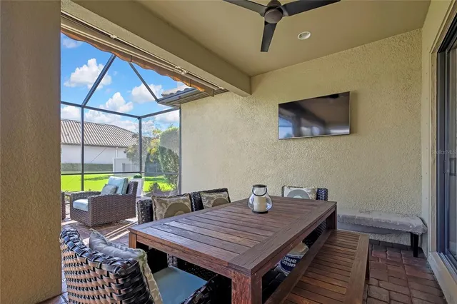 a view of a palm trees in front of a house