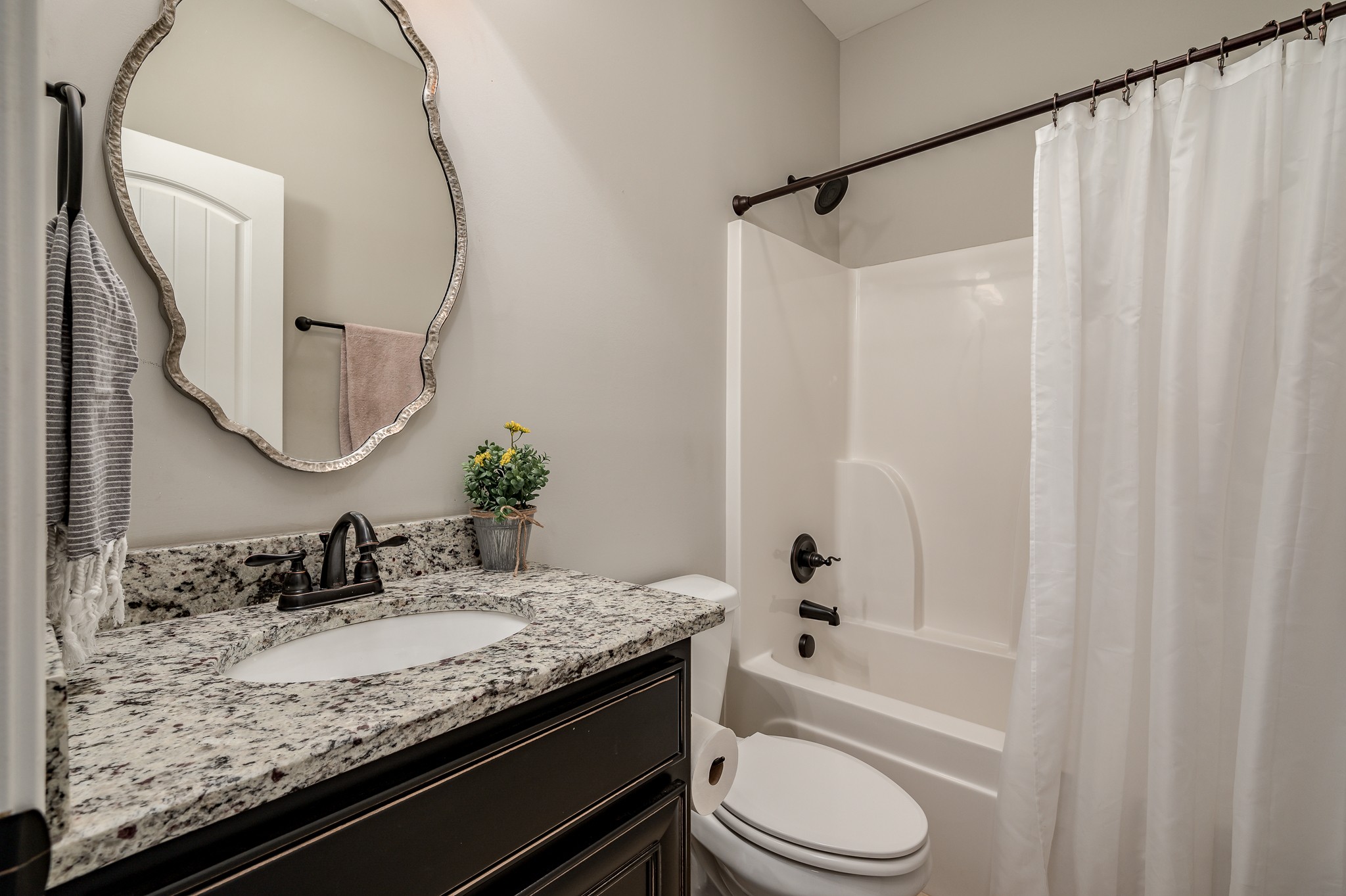 308 Amazonway Ridge Lascassas, TN 37085 - Photo 15 of 23 a bathroom with a granite countertop sink toilet and shower