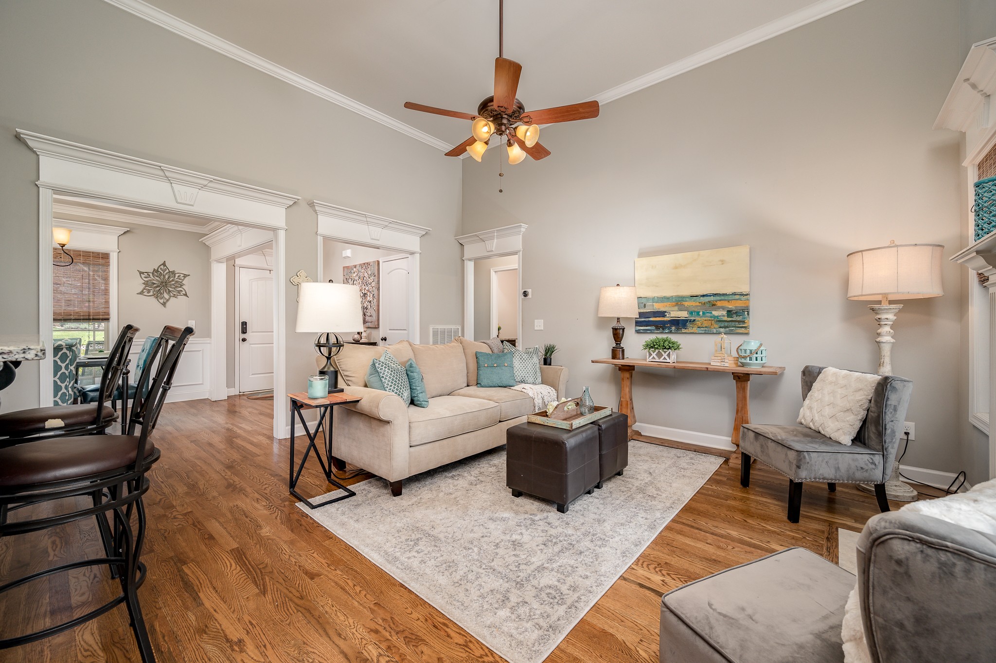 308 Amazonway Ridge Lascassas, TN 37085 - Photo 5 of 23 a living room with furniture and a wooden floor