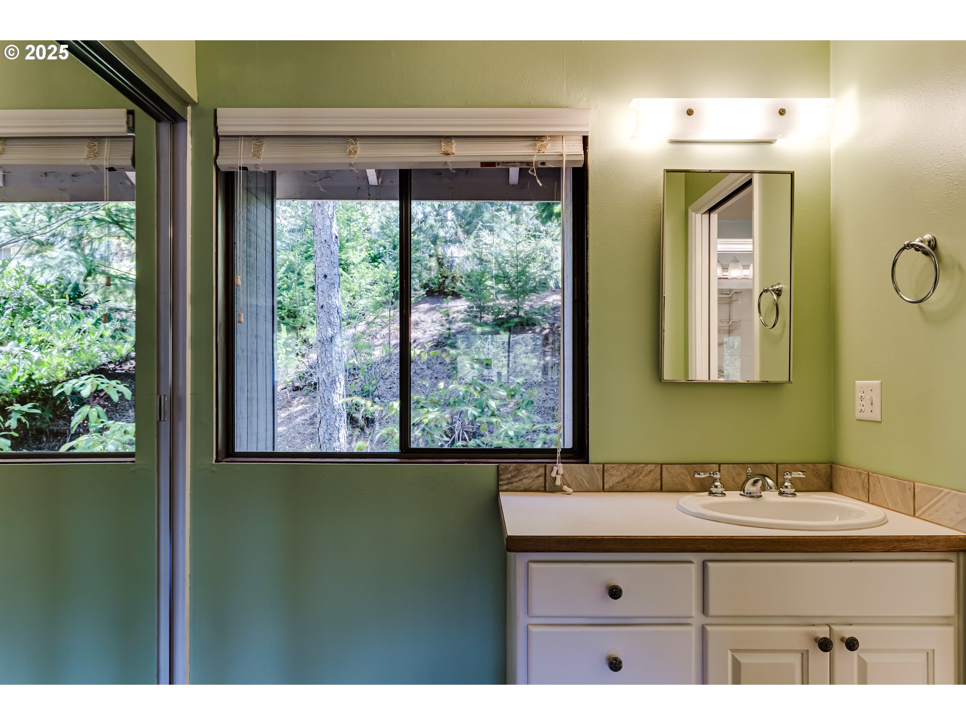 5140 Saratoga Street Eugene, OR 97405 - Photo 20 of 45 a bathroom with a sink a mirror and next to a window