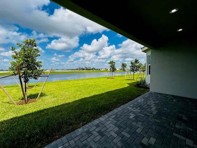 a view of a golf course with a swimming pool