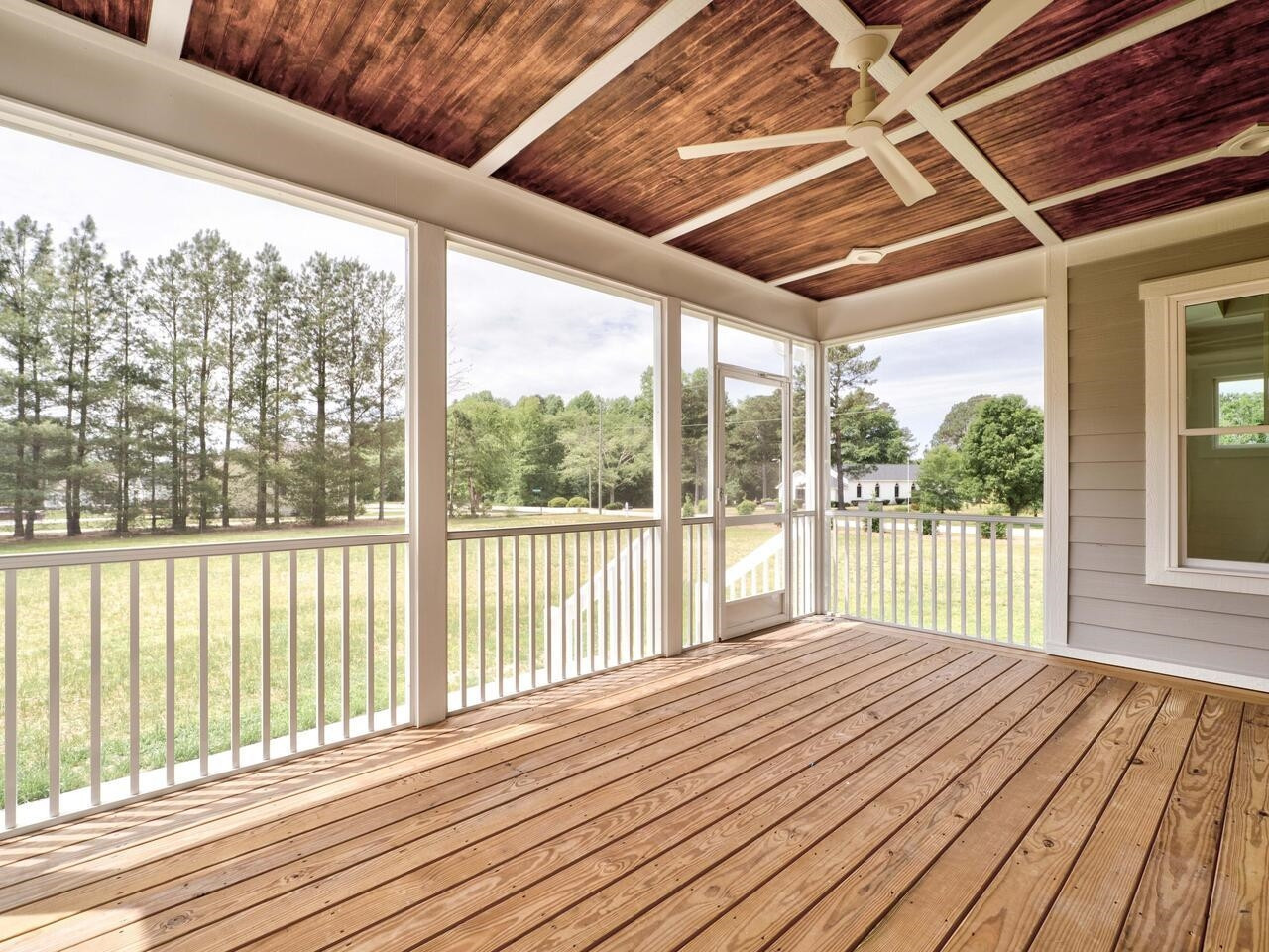 16 Constitution Avenue Smithfield, NC 27577 - Photo 52 of 60 a view of a balcony with wooden floor