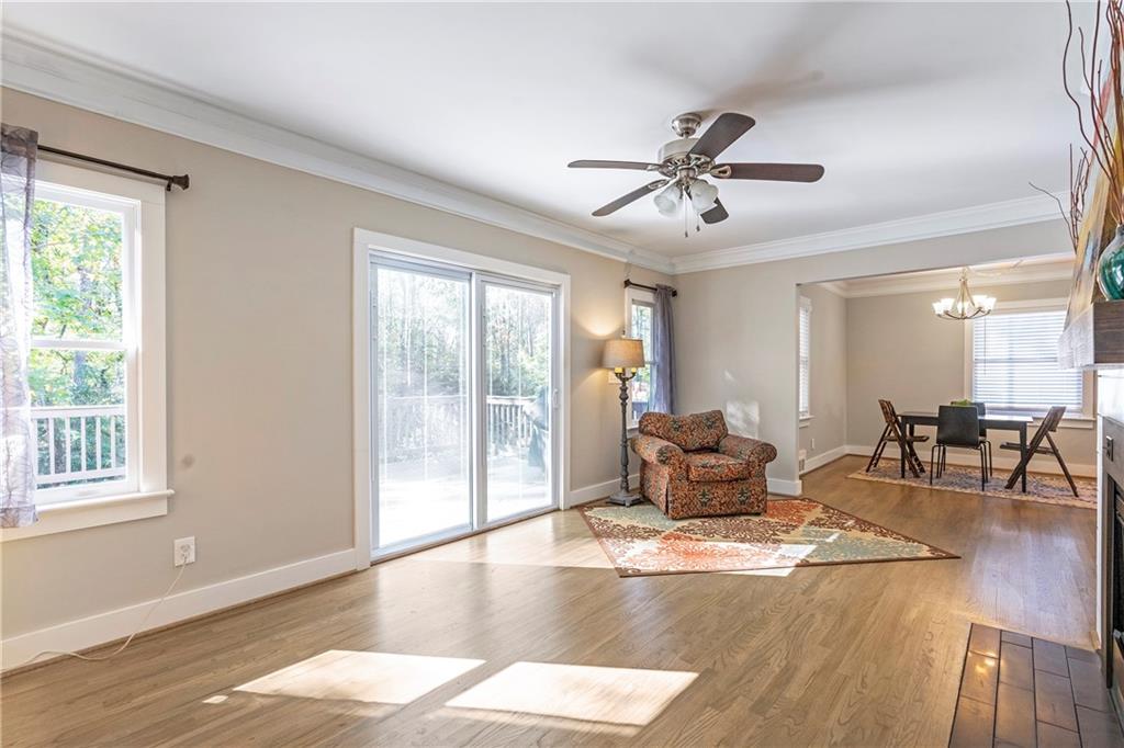 1403 Lavista Road Northeast Atlanta, GA 30324 - Photo 8 of 43 a view of a livingroom with furniture window and wooden floor