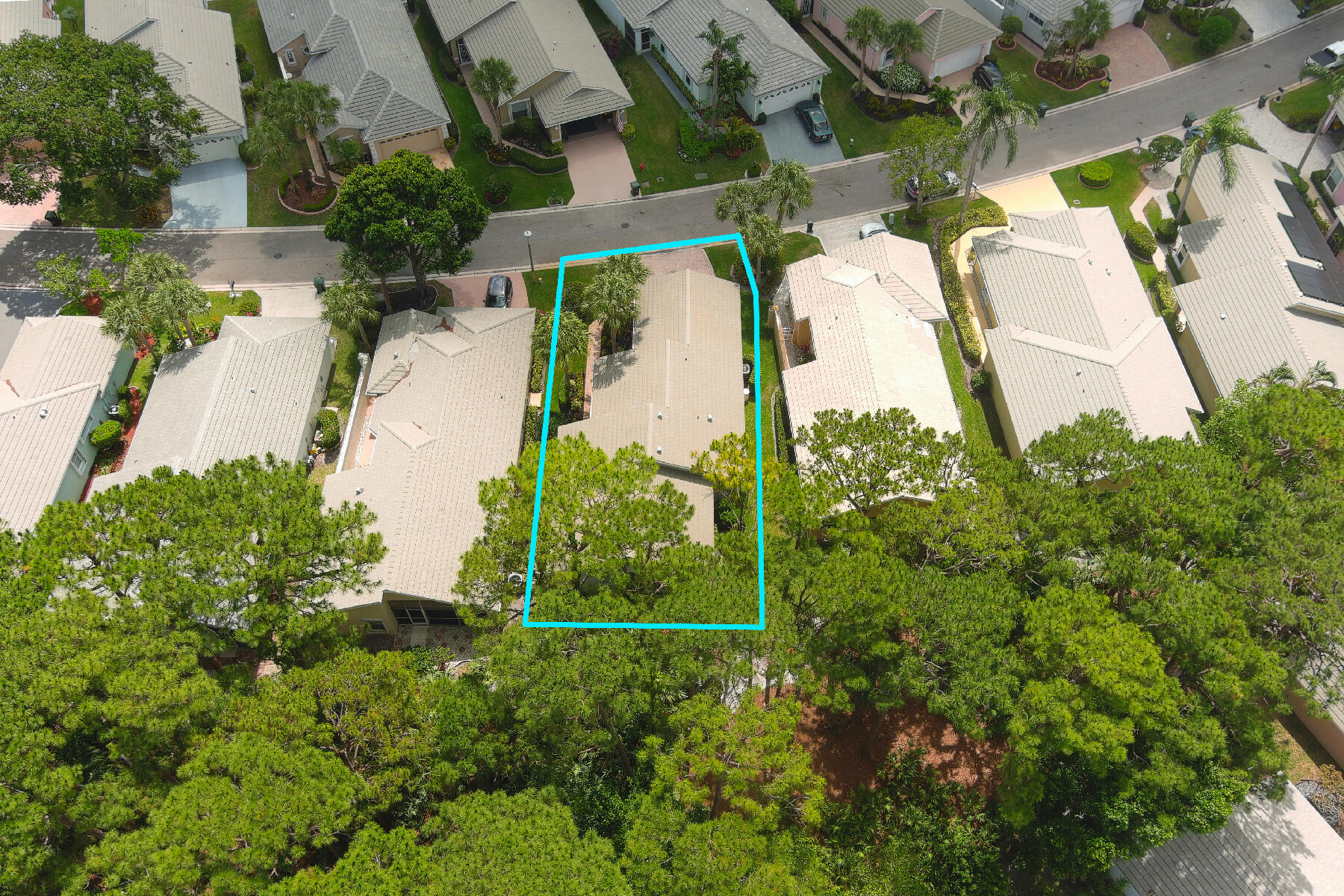 175 Harbor Lake Circle Greenacres, FL 33413 - Photo 25 of 33 an aerial view of a house with a yard and garden