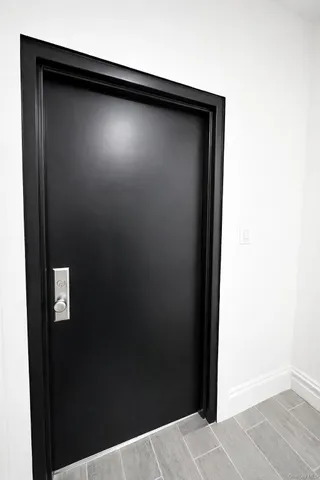 a view of a window in a room