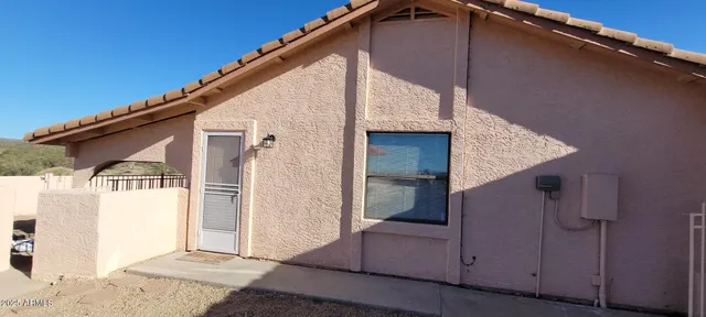 a view of a house with a outdoor space