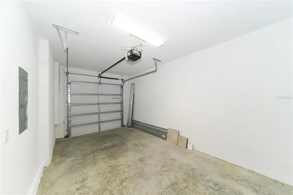 a view of small space with racks on the wall