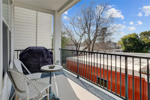 a view of balcony and patio