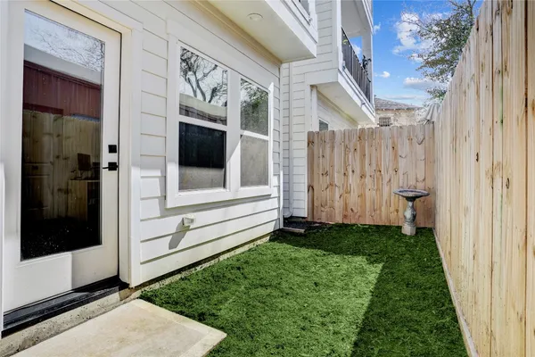 a view of a door in front of a house