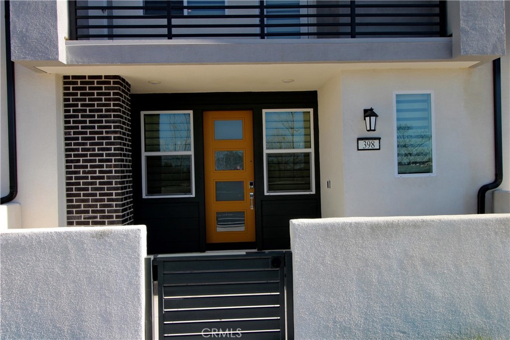 a view of a door of the house