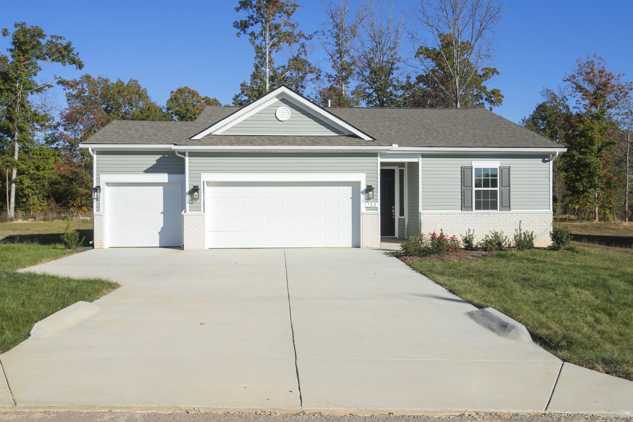 front view of house with a yard