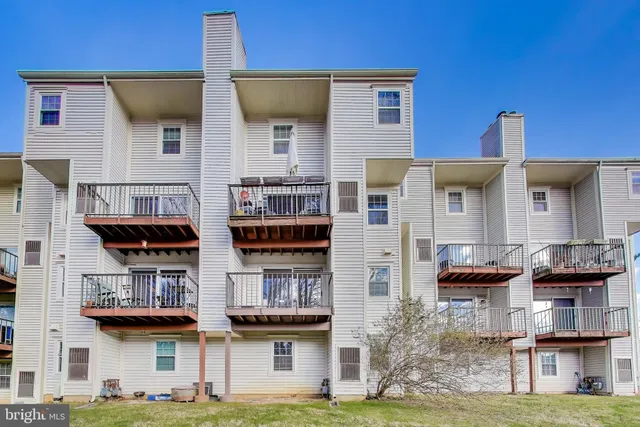 a front view of a building with balcony