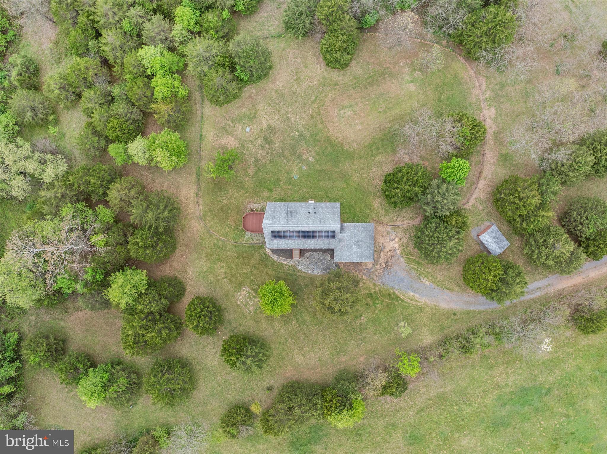 9930 Woodsboro Road Frederick, MD 21701 - Photo 52 of 58 an aerial view of a house with a yard