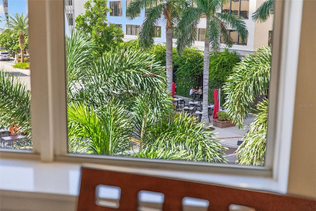 1330 Main Street, Unit 3 Sarasota, FL 34236 - Photo 15 of 73 a view of a garden from a window