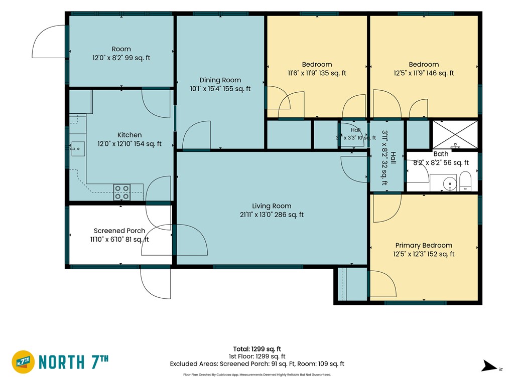 107 Burton Road Anderson, SC 29625 - Photo 33 of 33 A detailed layout illustrates the functional flow of this classic single level floor plan.