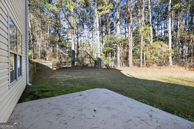 a view of outdoor space with garden