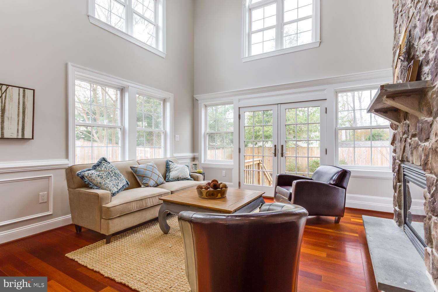 8012 Bainbridge Road Alexandria, VA 22308 - Photo 13 of 45 Family Room - 2 stories of light