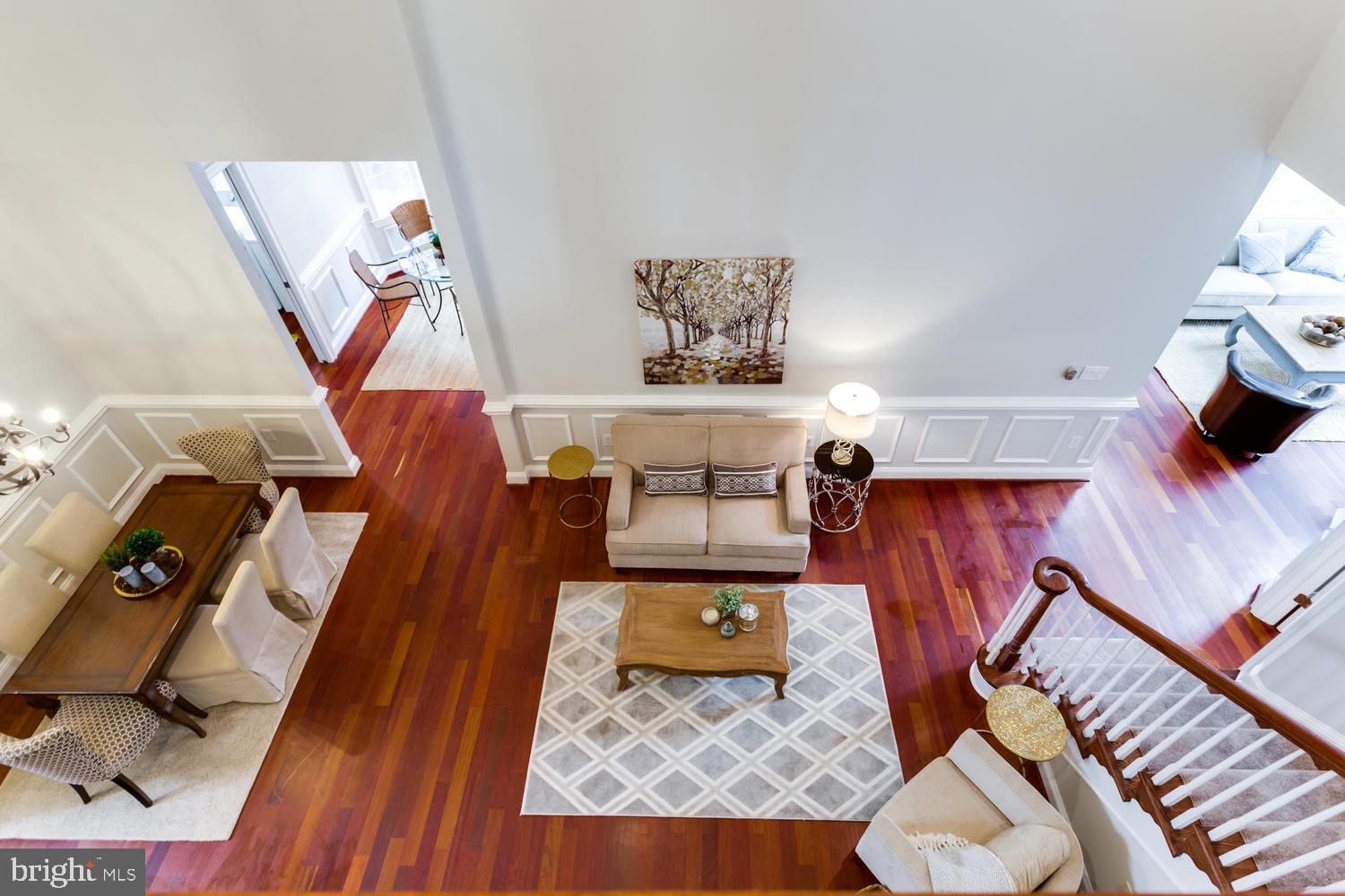 8012 Bainbridge Road Alexandria, VA 22308 - Photo 6 of 45 Birds eye view of open plan