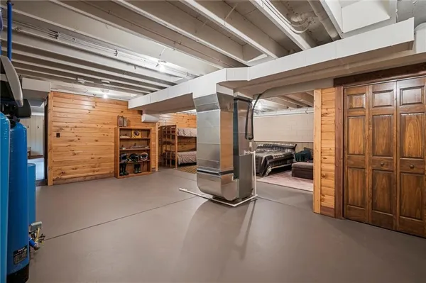 a view of a storage room