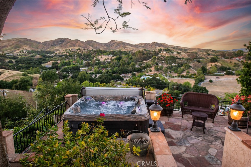 30602 Hasley Canyon Road Castaic, CA 91384 - Photo 36 of 72 Outdoor Retreat with Above Ground Spa and Panoramic View
