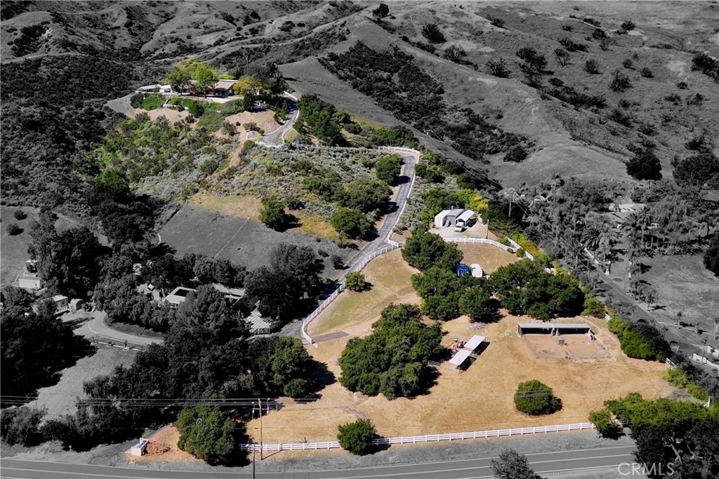 30602 Hasley Canyon Road Castaic, CA 91384 - Photo 64 of 72 an aerial view of residential houses with outdoor space