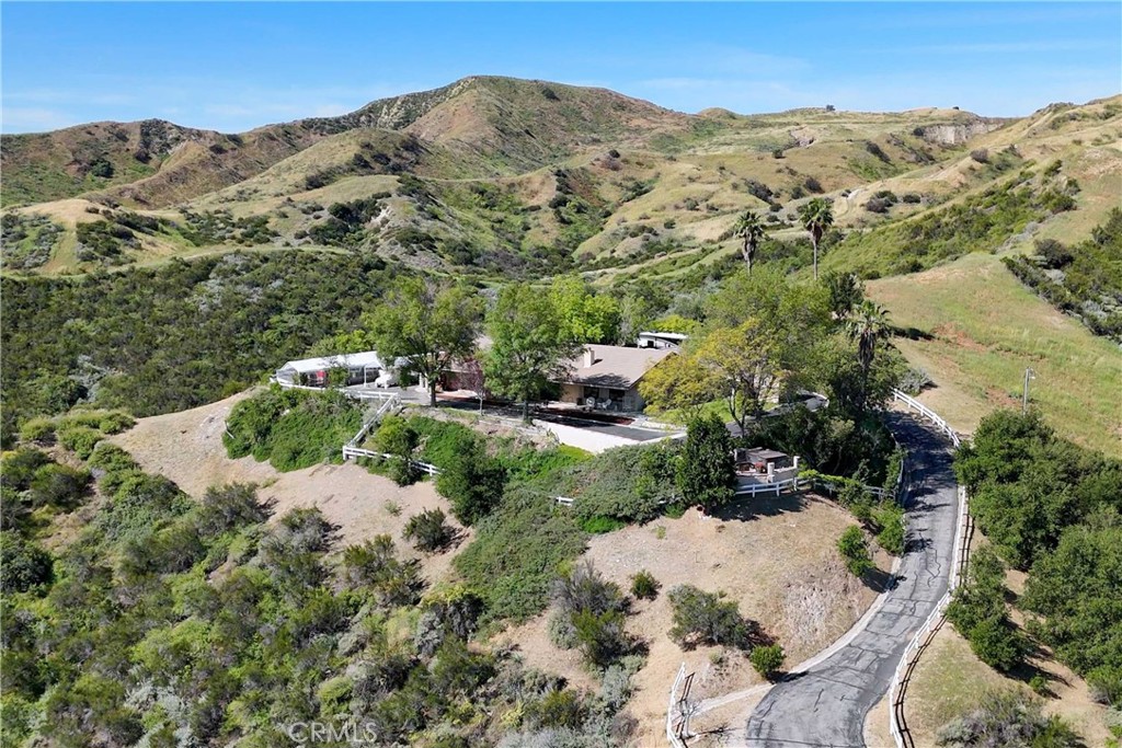 30602 Hasley Canyon Road Castaic, CA 91384 - Photo 67 of 72 Aerial View of Main Residence