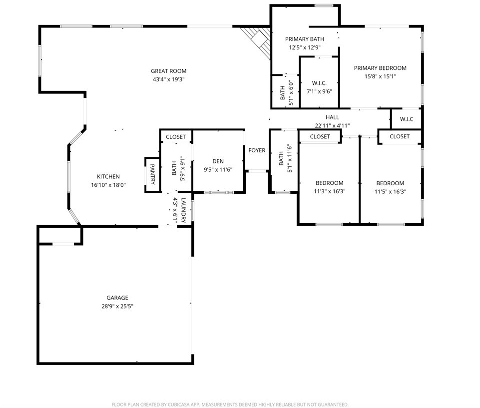 30602 Hasley Canyon Road Castaic, CA 91384 - Photo 72 of 72 Floor Plan with Approximate Measurements -
Not Guaranteed