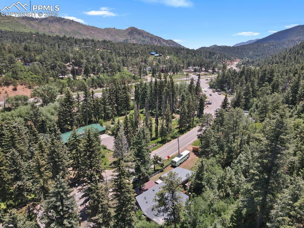 4540 Fountain Avenue Cascade, CO 80809 - Photo 49 of 50 an aerial view of a house with a yard